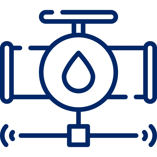 Incoming water supply pipes